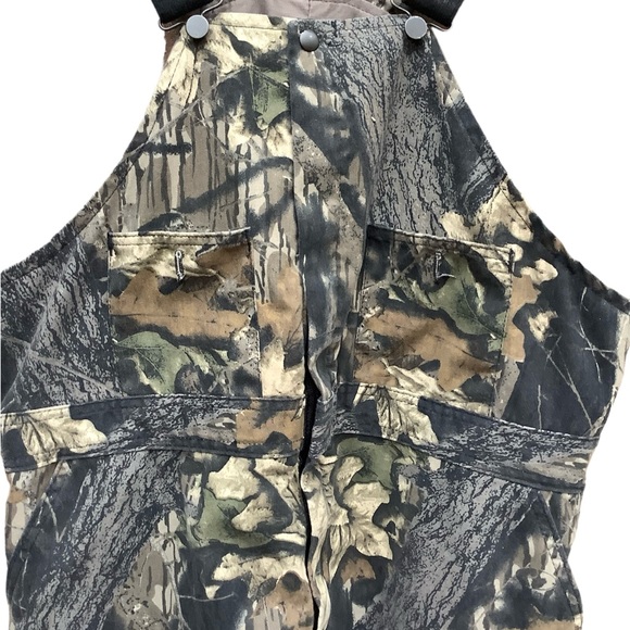 Vintage Wolf Mountain Hunting Wear by Key Camouflage Bib Overalls - Picture 6 of 10